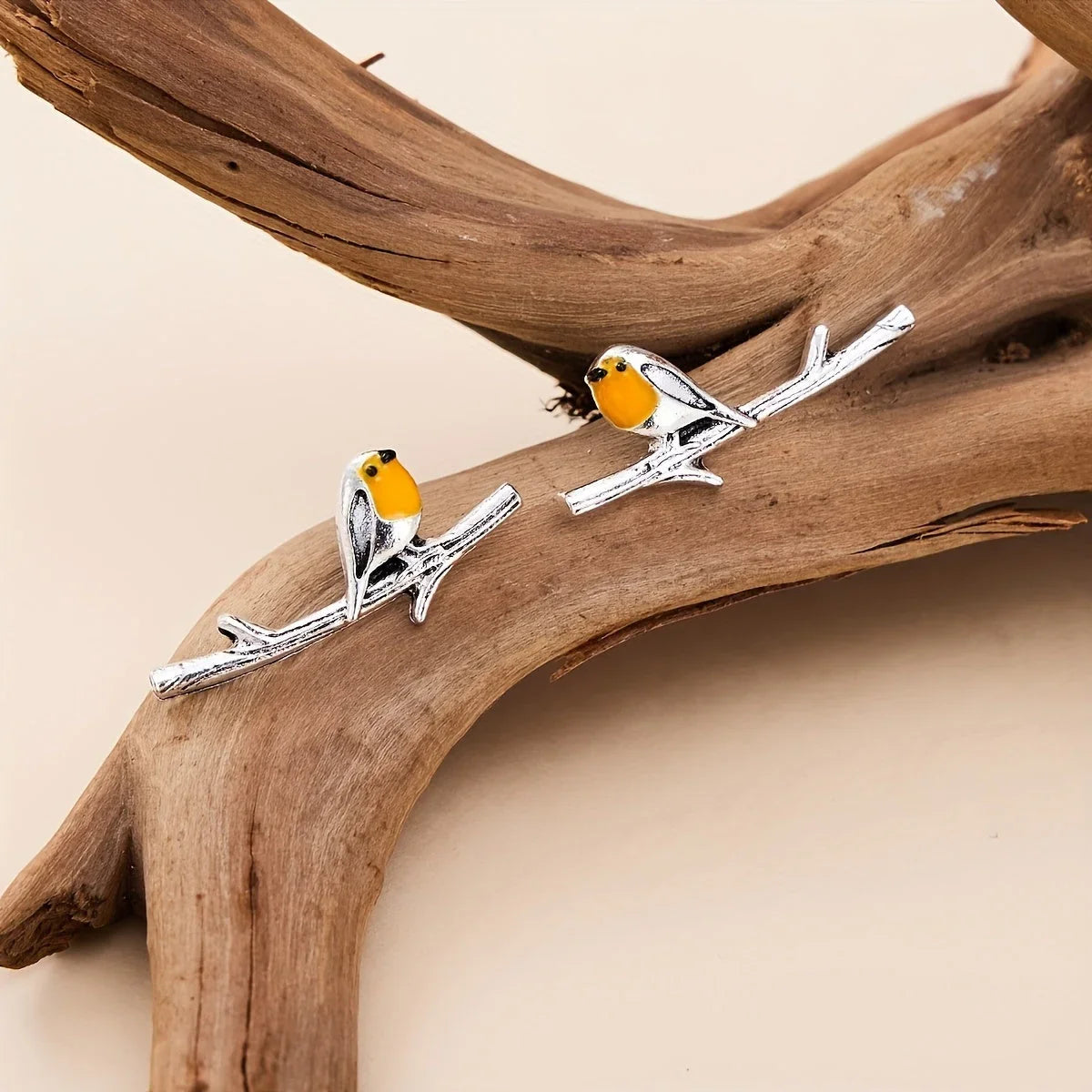 Flora | Boucles d'oreilles Oiseau Cartoon – Motif ludique et coloré