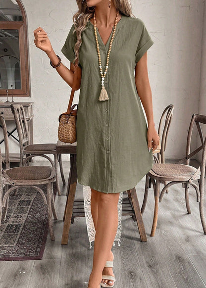 Siléa™ | Robe chemise midi en coton