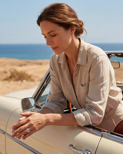 Abigaël | Bague soleil inspirée par la lumière du jour