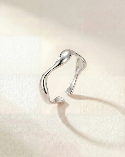 Armelle | Bague ondulée élégante et moderne