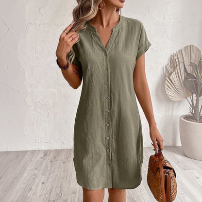 Siléa™ | Robe chemise midi en coton