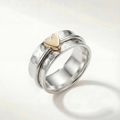 Sabine | Bague cœur scintillante