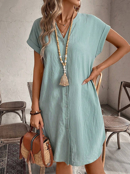 Siléa™ | Robe chemise midi en coton
