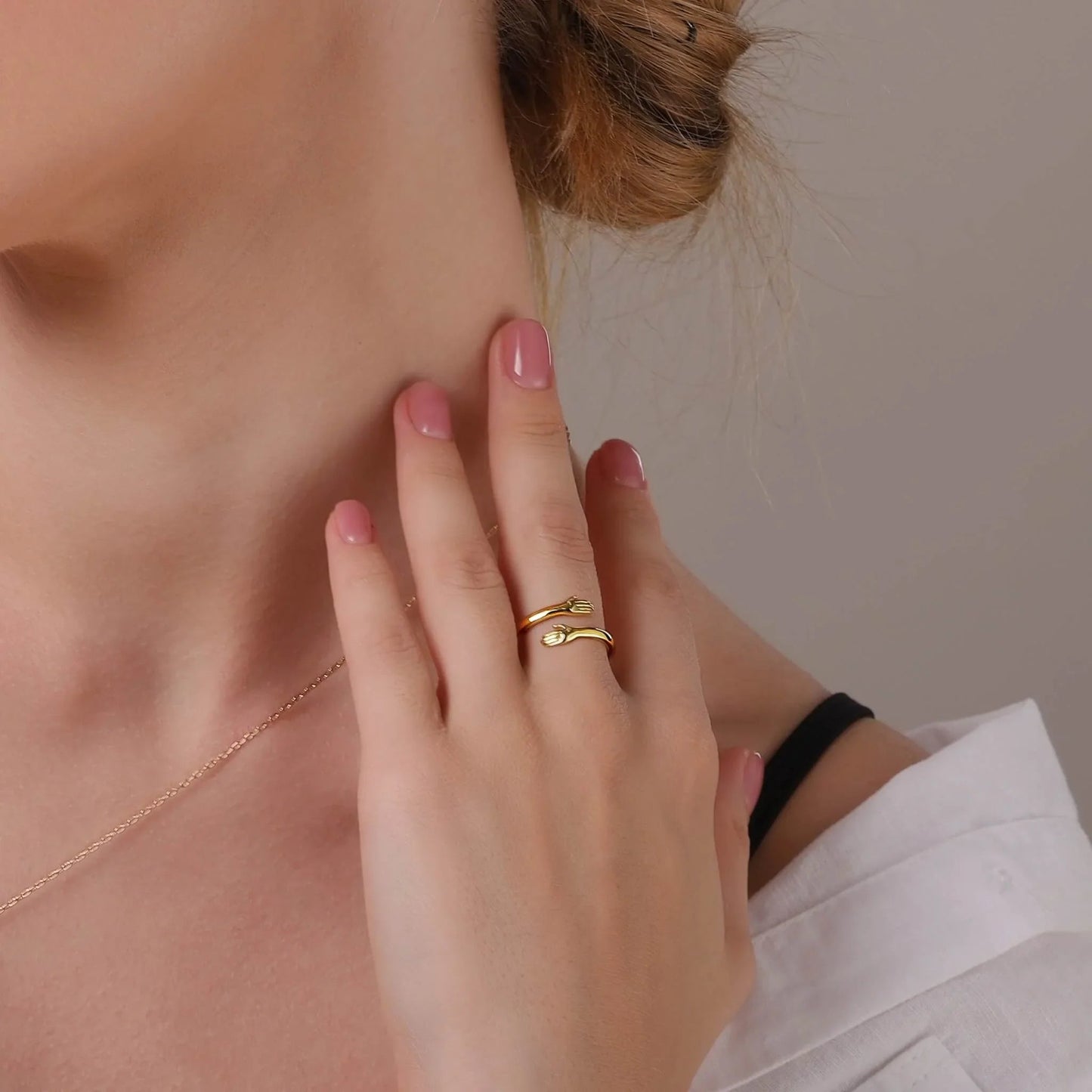 Océane | Bague étreinte élégante et moderne