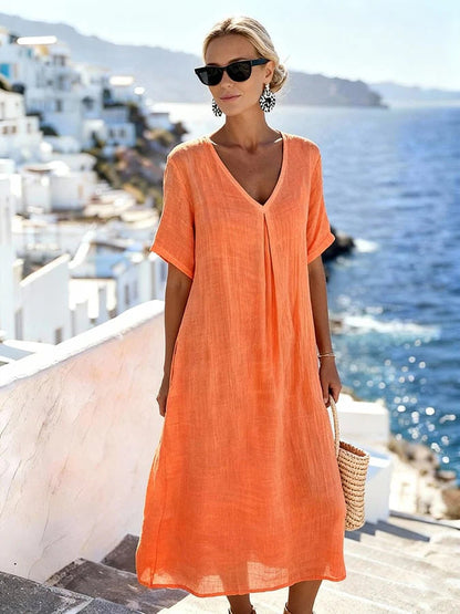 CÉLESTE™ | ROBE MIDI ÉVASÉE