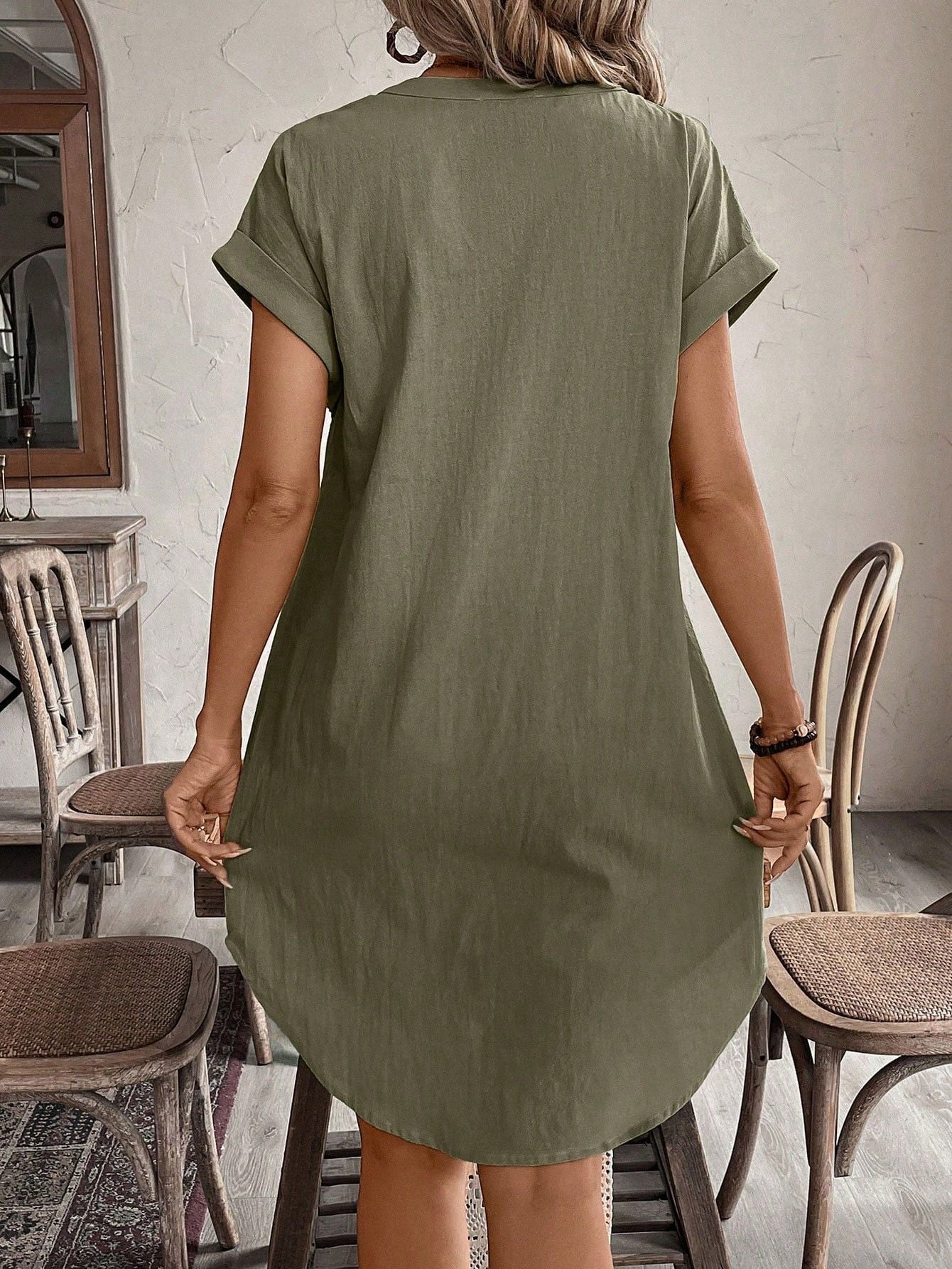Siléa™ | Robe chemise midi en coton