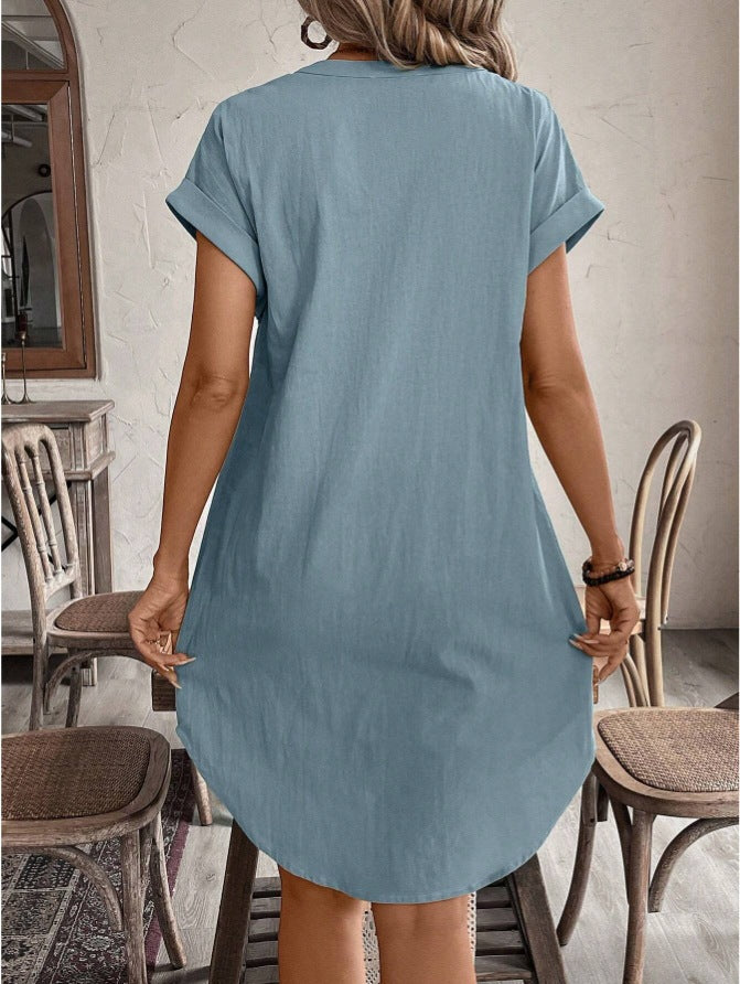 Siléa™ | Robe chemise midi en coton
