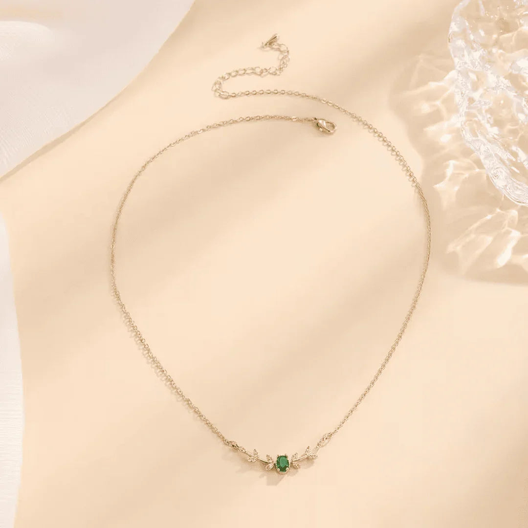 Émilie | Collier Émeraude – Élégance et Éclat