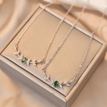 Émilie | Collier Émeraude – Élégance et Éclat