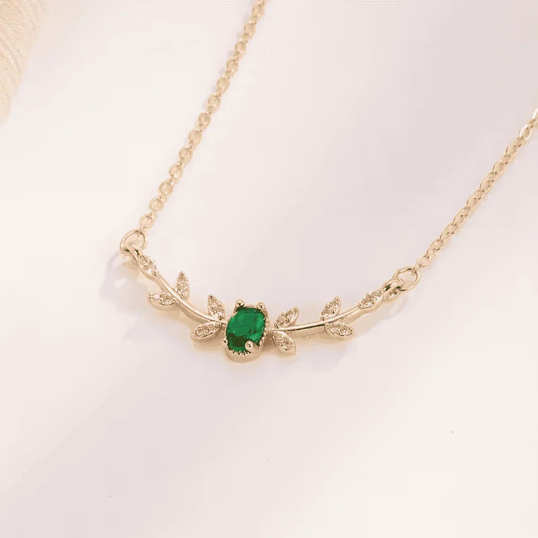 Émilie | Collier Émeraude – Élégance et Éclat