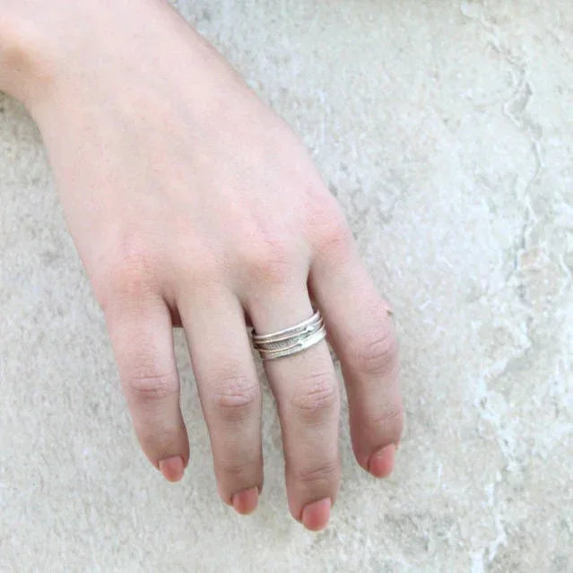 Shine | Bague vintage en argent doré — élégance intemporelle