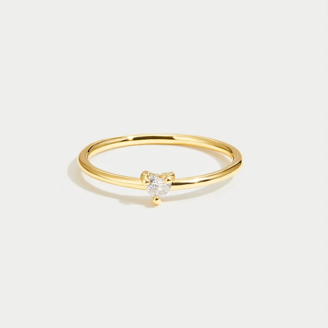 Leonie | Bague en or minimaliste, finition lisse et raffinée