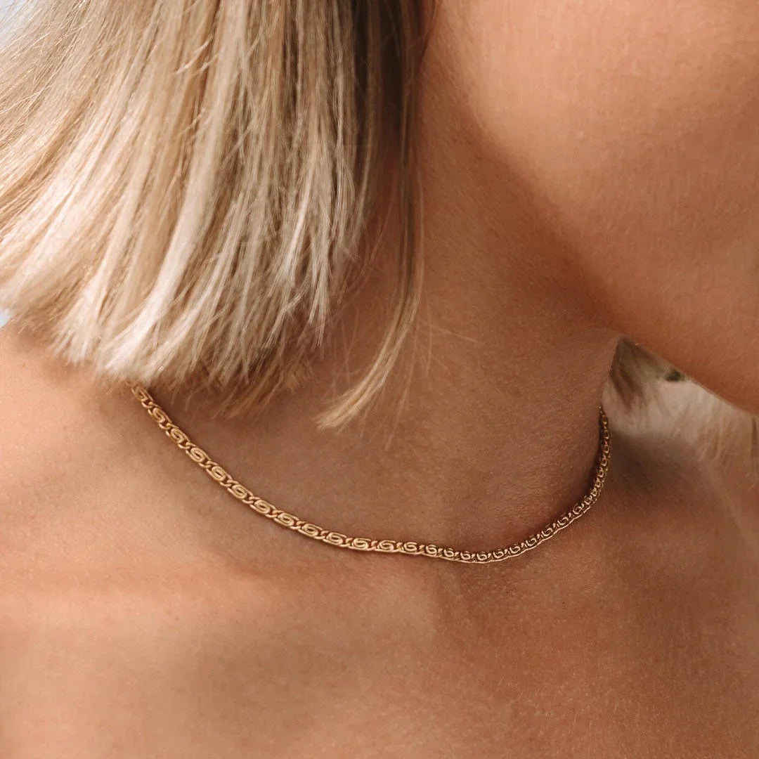 Sidonie | Collier Choker en Or Luxe – Élégance et Brillance